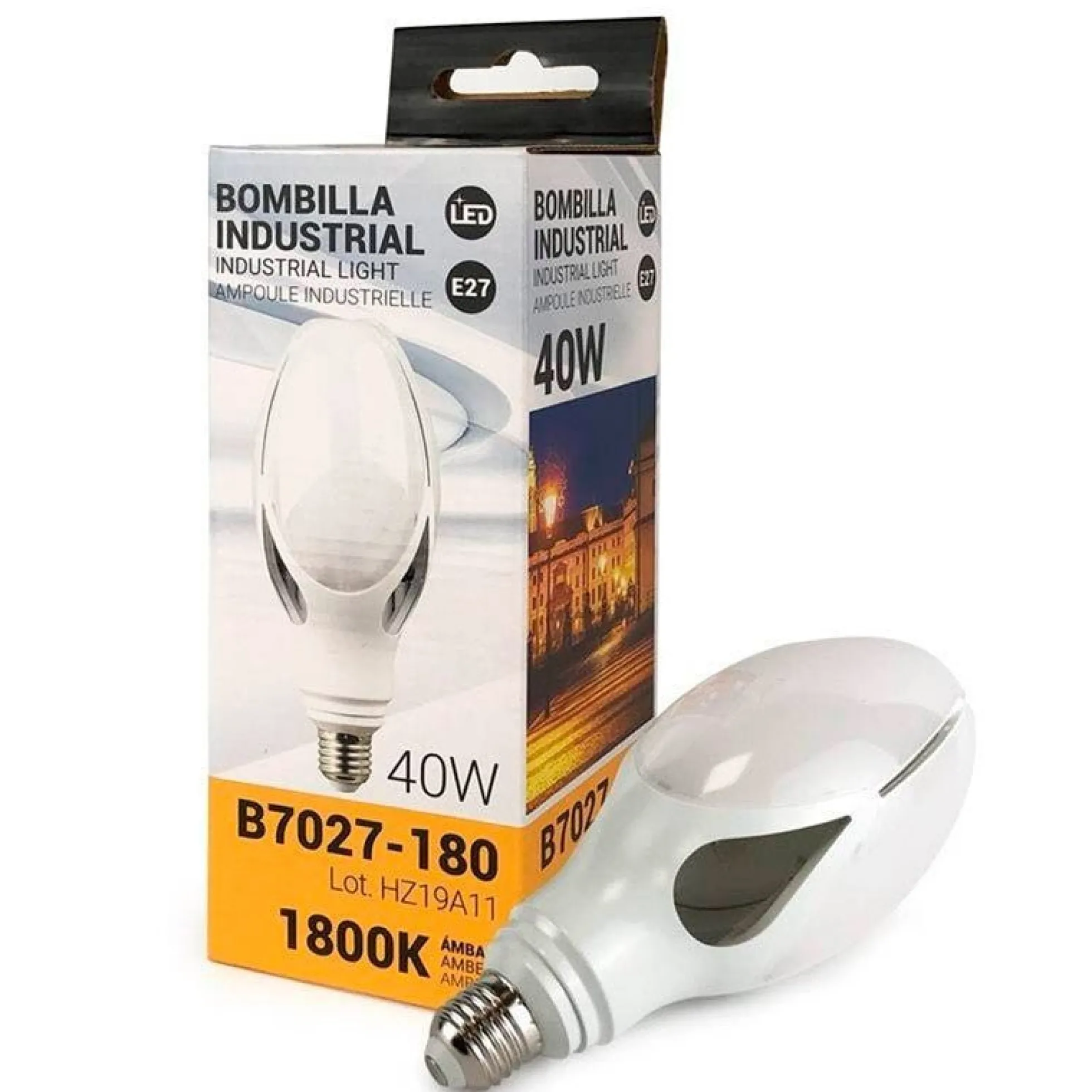 Bombilla LED ED90 E27 para farola 40W