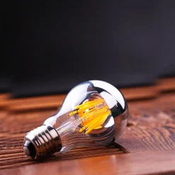 Bombilla Led Efecto Espejo Plateada E27 6W