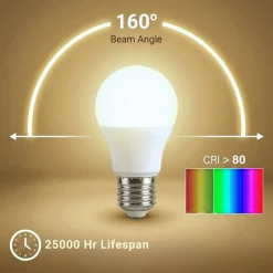 Bombilla LED E27 G45 esférica - 4W
