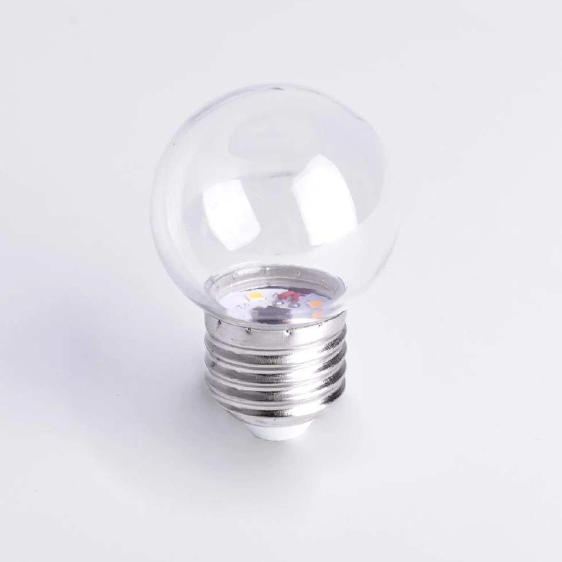 Bombilla LED E27 1W Transparente