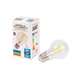 Bombilla LED filamento E27 A60 - 8W - Regulable