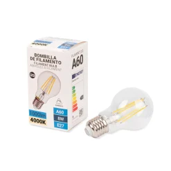 Bombilla LED filamento E27 A60 - 8W - Regulable