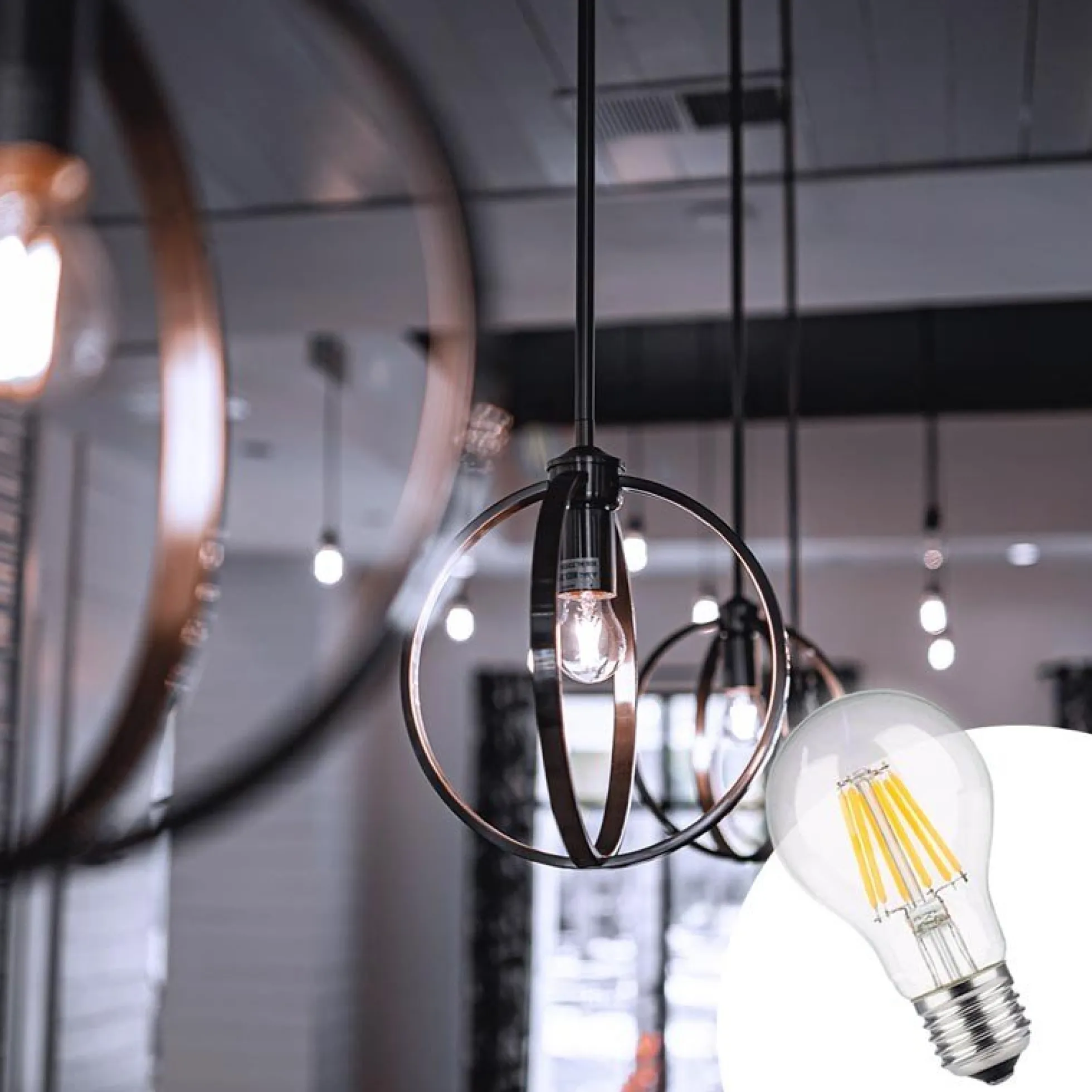 Bombilla LED filamento E27 60 - 8W - Transparente