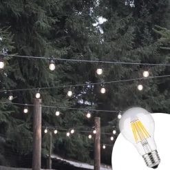 Bombilla LED filamento E27 60 - 8W - Transparente