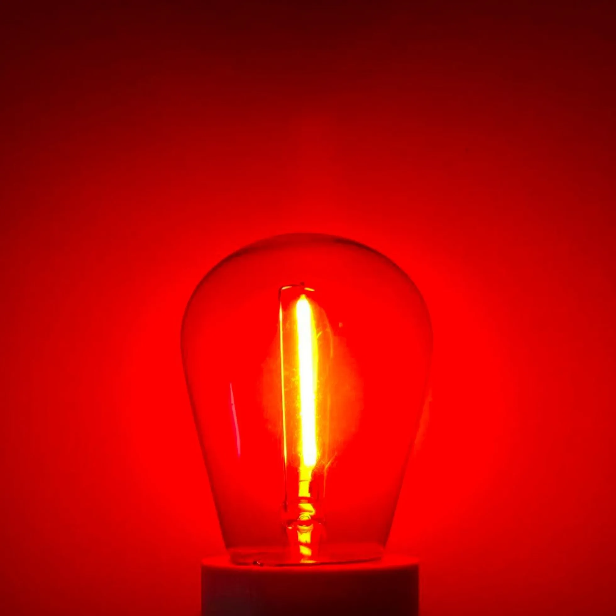 Bombilla LED Filamento - S14 E27 - 1W - Cristal de colores