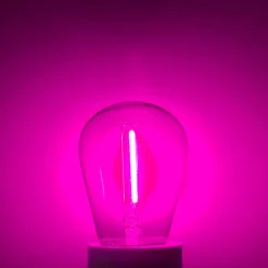 Bombilla LED Filamento - S14 E27 - 1W - Cristal de colores