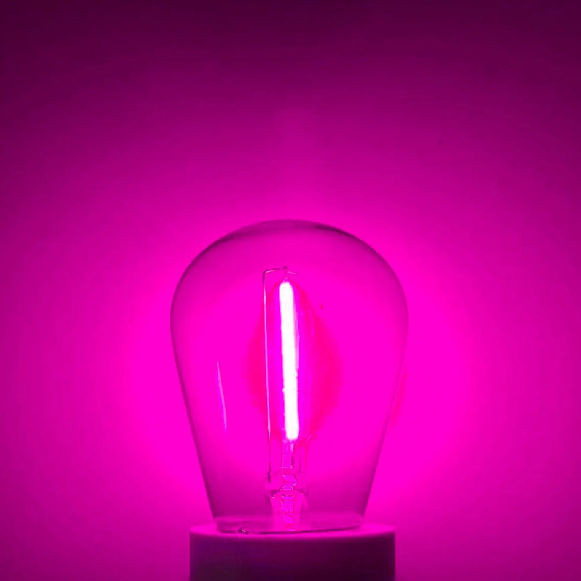 Bombilla LED Filamento - S14 E27 - 1W - Cristal de colores