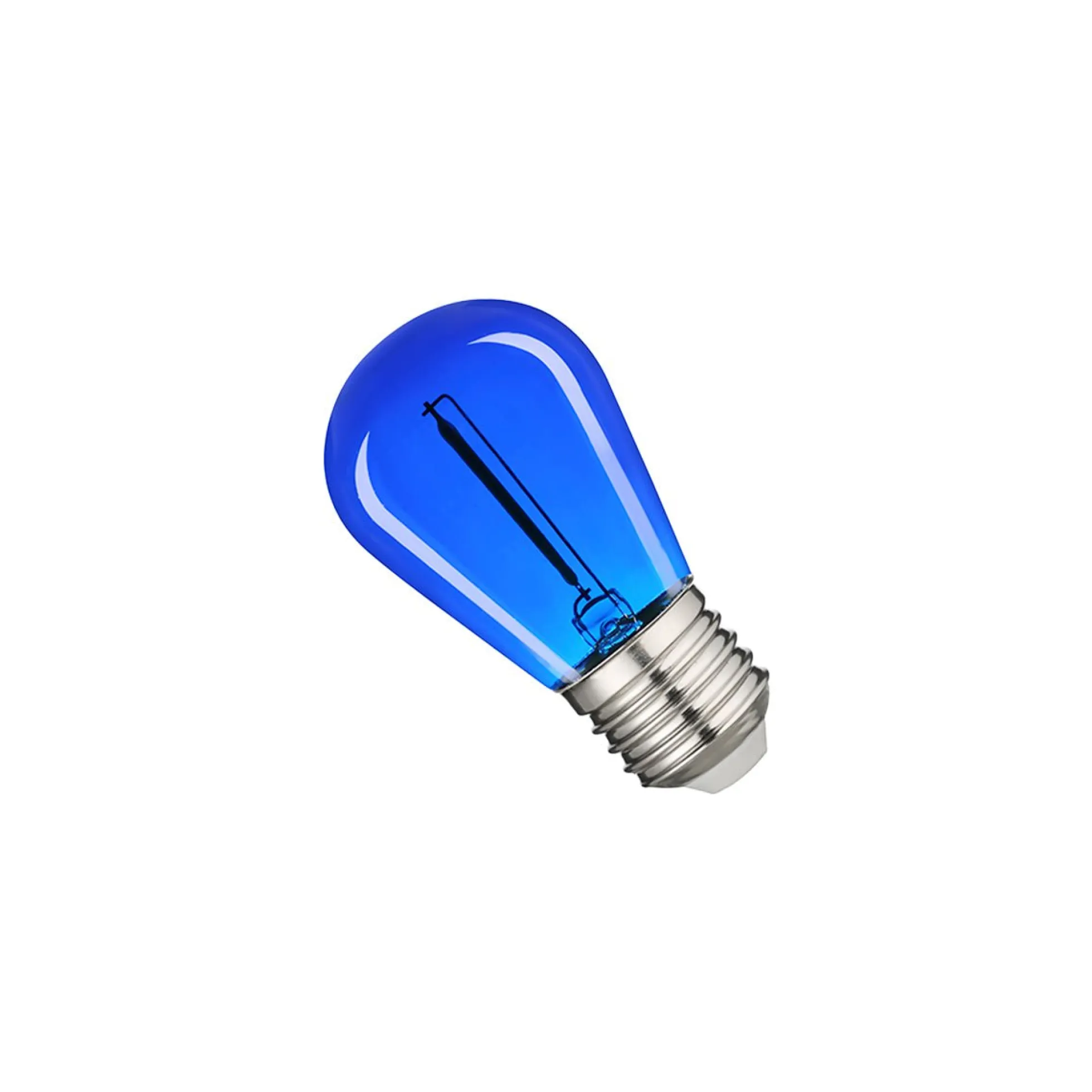 Bombilla LED Filamento - S14 E27 - 1W - Cristal de colores