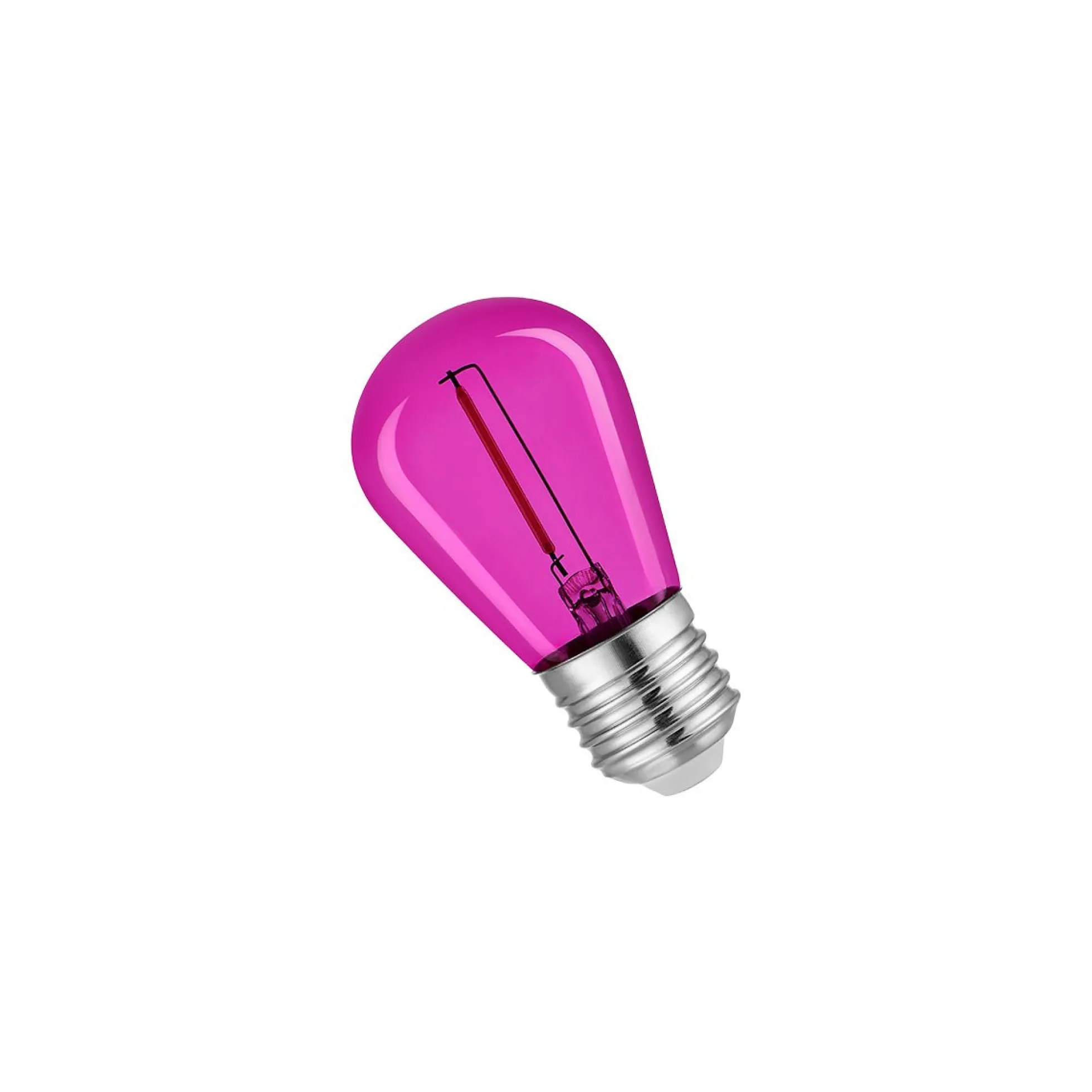 Bombilla LED Filamento - S14 E27 - 1W - Cristal de colores