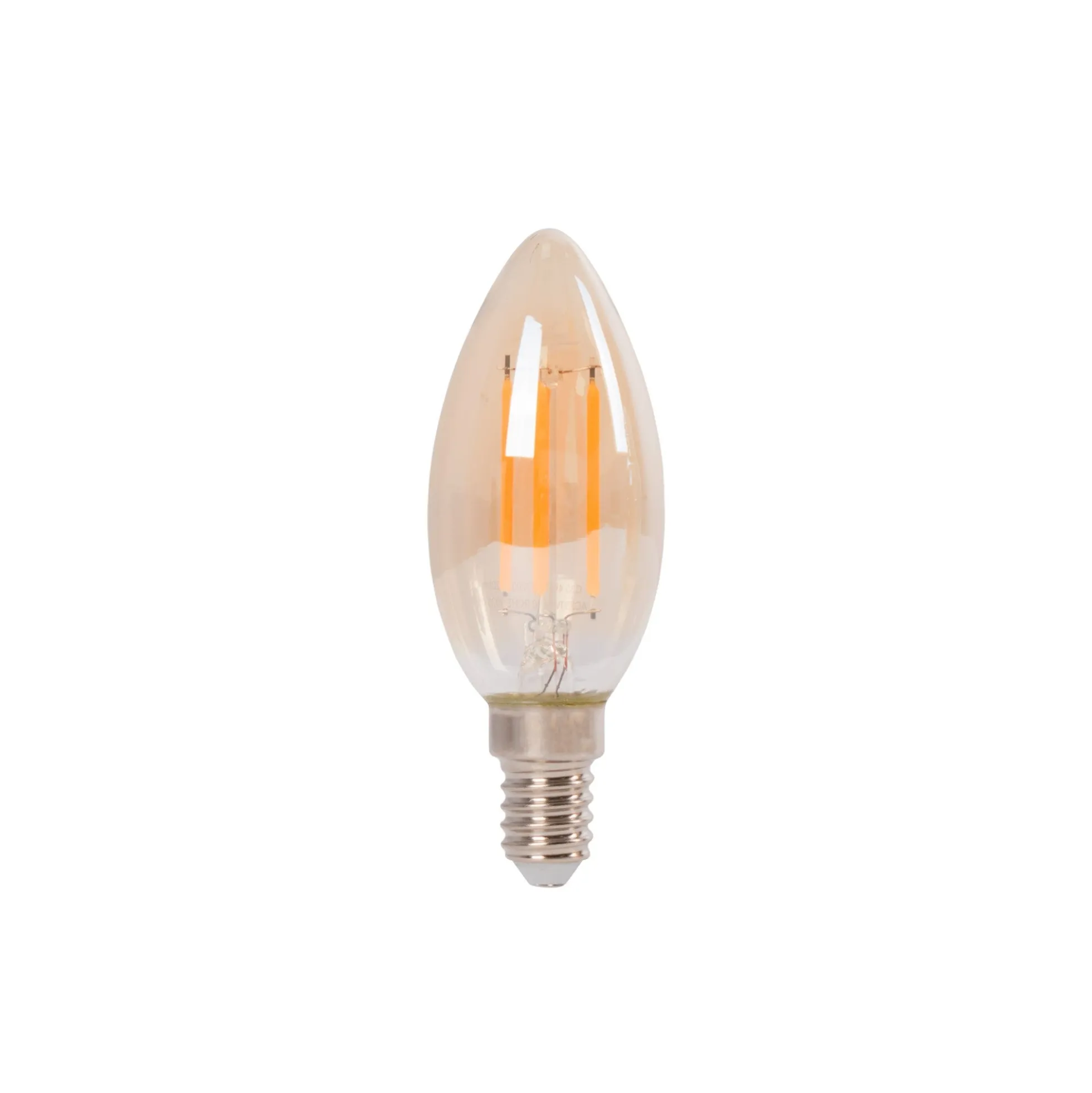 Bombilla LED filamento Vela E14 C35 - 4W - Vintage - 2200K