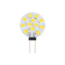 Bombilla LED G4 bi-pin circular plana 12V AC/DC - 2W