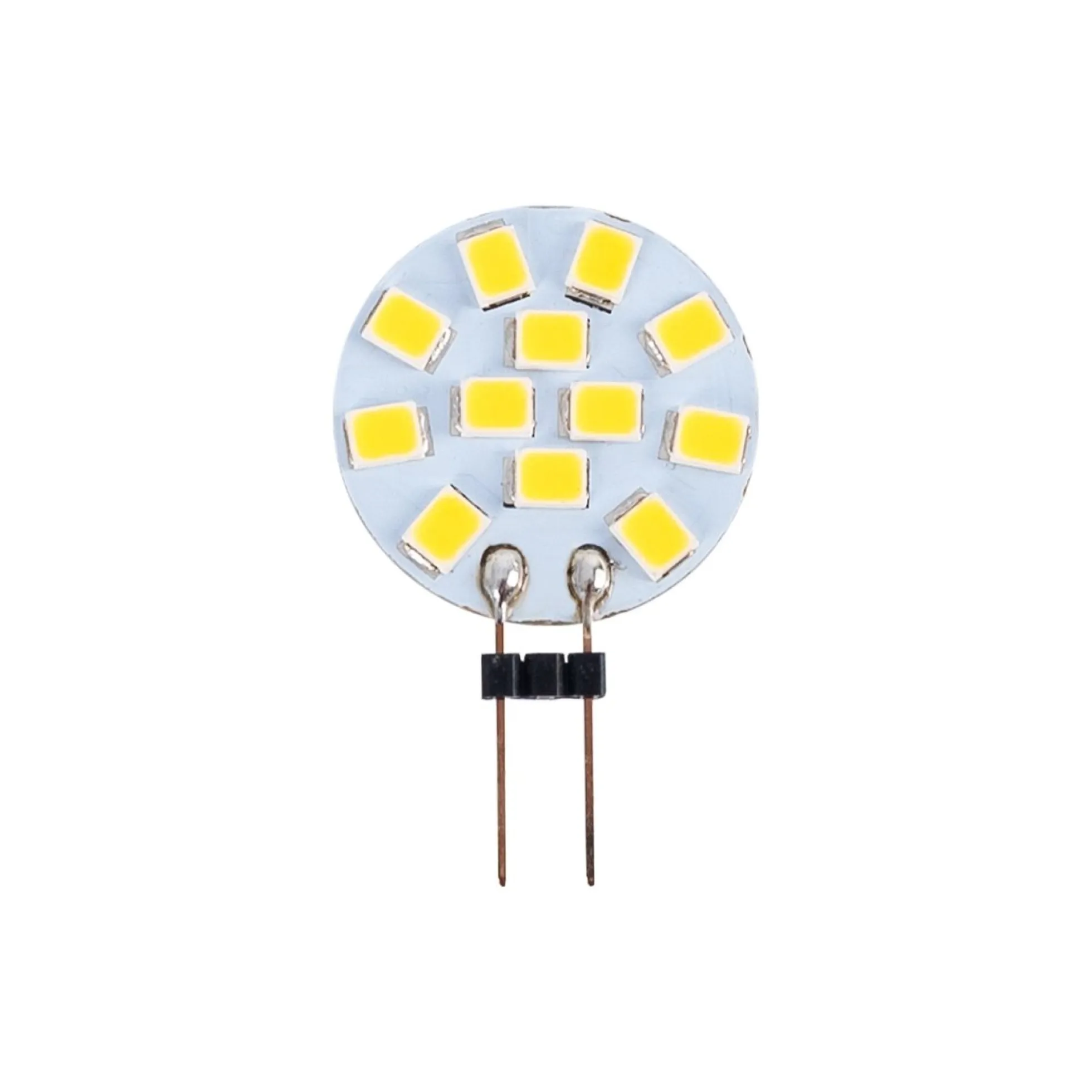 Bombilla LED G4 bi-pin circular plana 12V AC/DC - 2W