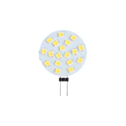 Bombilla LED G4 bi-pin circular plana 12V AC/DC - 2,5W