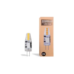 Bombilla LED G4 bi-pin siliconada 12V AC/DC - 2W