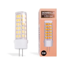 Bombilla LED G4 bi-pin tubular 12V AC/DC - 5W
