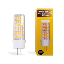 Bombilla LED G4 bi-pin tubular 12V AC/DC - 5W