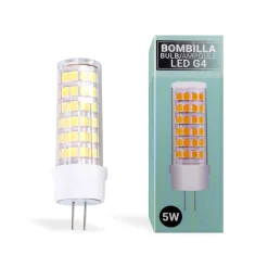 Bombilla LED G4 bi-pin tubular 12V AC/DC - 5W