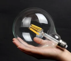 Bombilla LED globo filamento E27 G125 - 8W