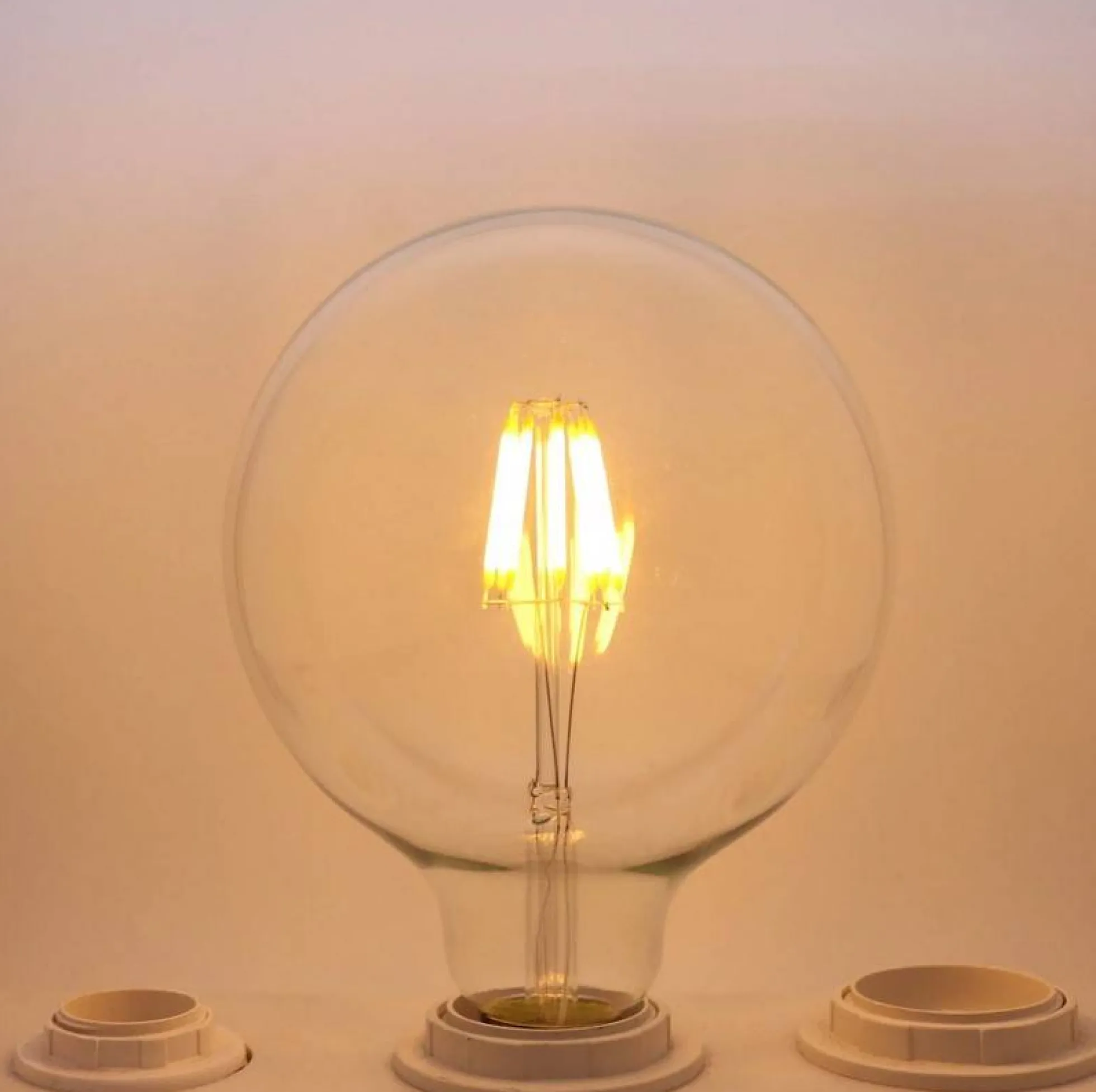 Bombilla LED globo filamento E27 G125 - 8W