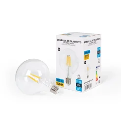 Bombilla LED globo filamento - E27 G125 - 8W - Regulable