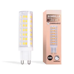 Bombilla LED G9 tubular 220-240V AC - 6W - Regulable