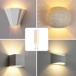 Bombilla LED G9 tubular 220-240V AC - 6W - Regulable