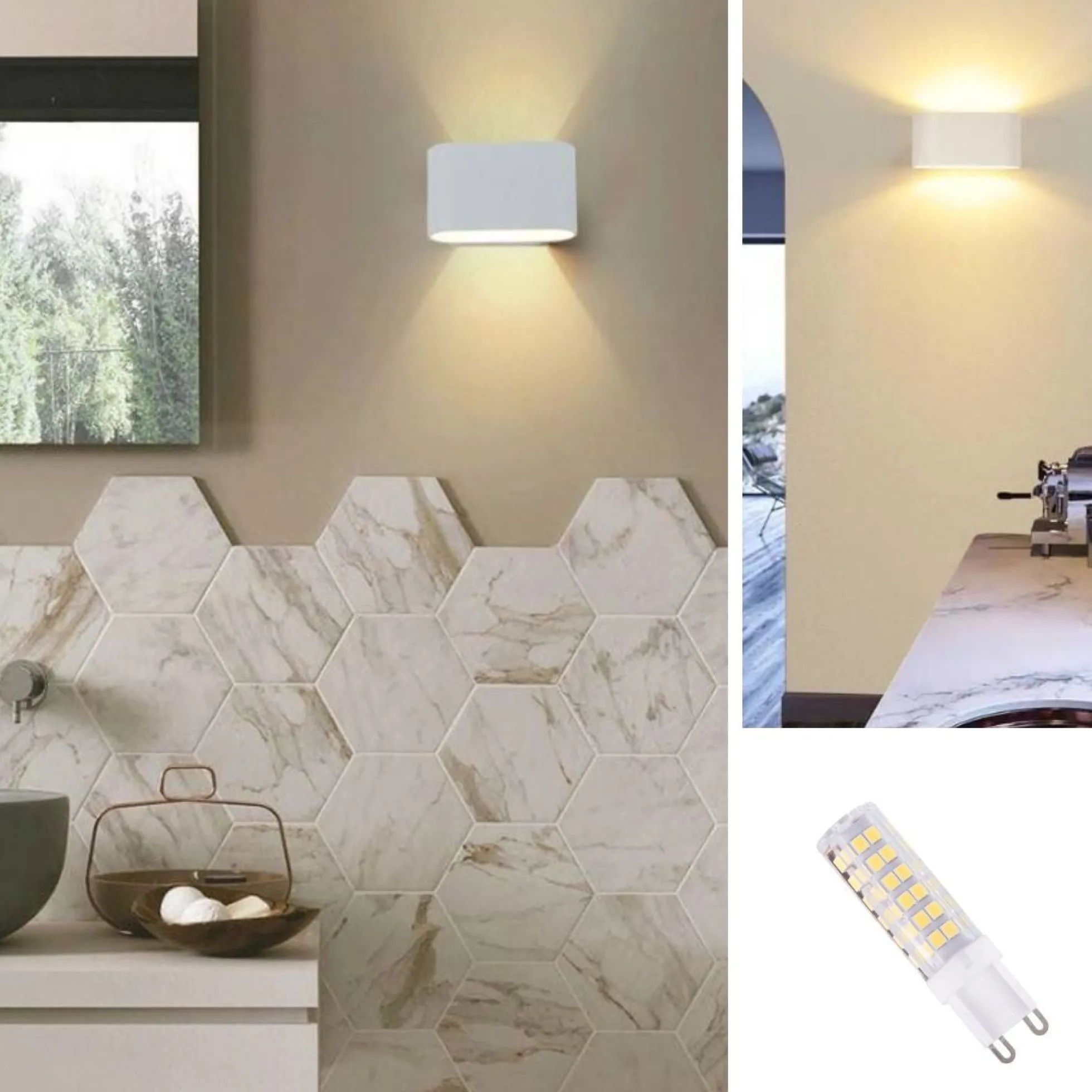 Bombilla LED G9 tubular 220-240V AC - 6W - Regulable