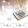 Bombilla LED GU10 RGBW inteligente - 5W - Con control remoto