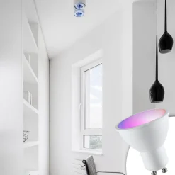 Bombilla LED GU10 RGBW inteligente - 5W - Con control remoto