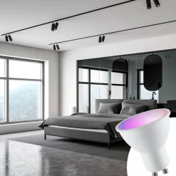 Bombilla LED GU10 RGBW inteligente - 5W - Con control remoto