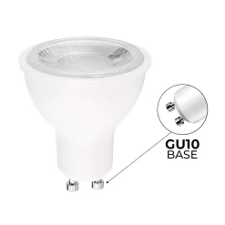 Bombilla LED GU10 - SMD2835 - 7W - Ø50mm - Óptica a 45º