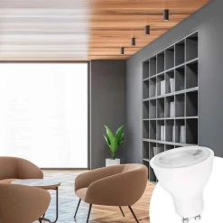 Bombilla LED GU10 - SMD2835 - 7W - Ø50mm - Óptica a 45º