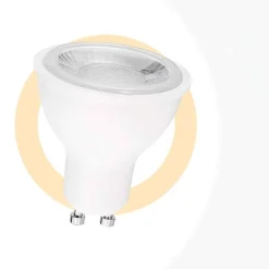 Bombilla LED GU10 - SMD2835 - 7W - Ø50mm - Óptica a 45º