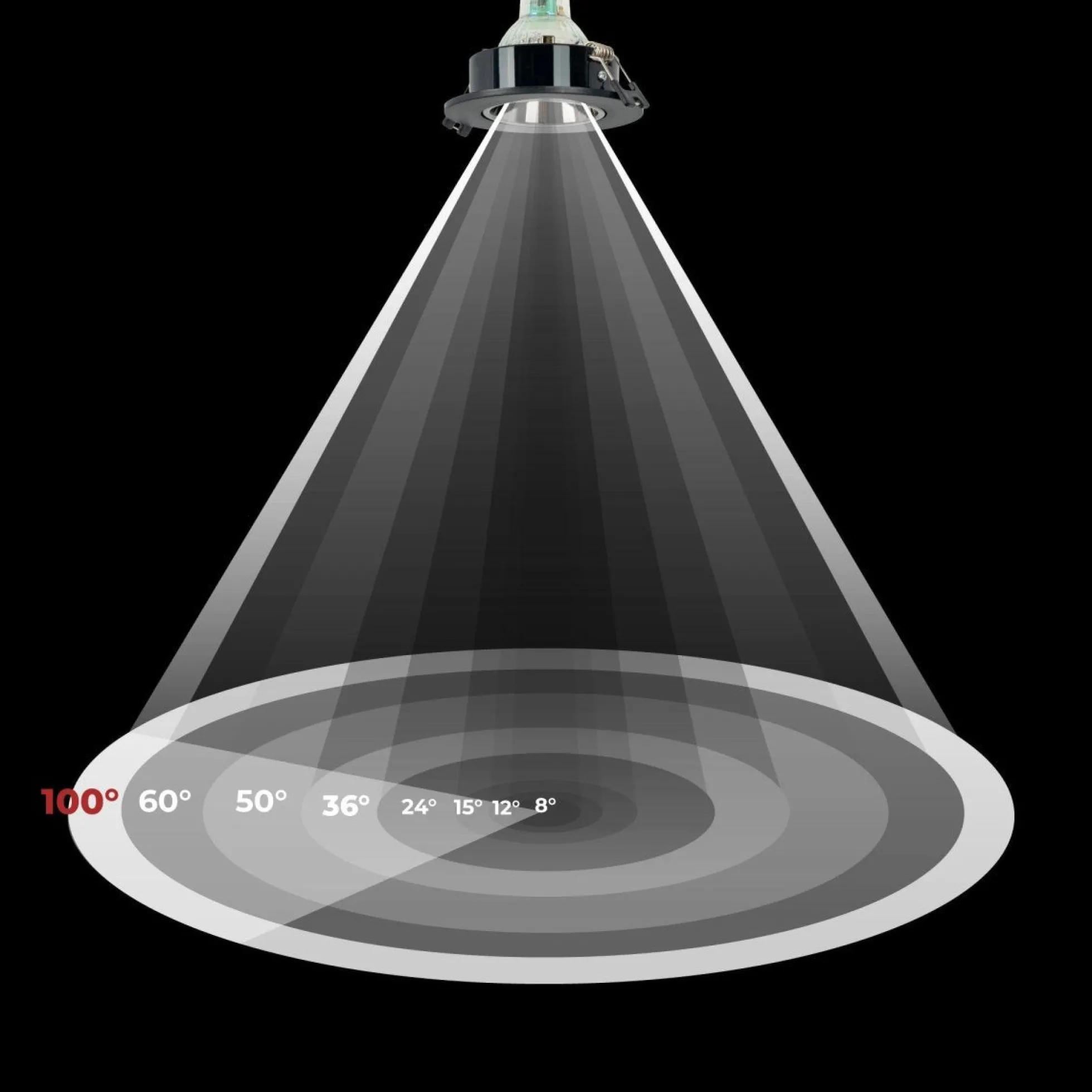 Bombilla LED GU10 6W cristal - 740lm - PAR16 - 100°