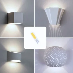 Bombilla LED G9 220-240V AC - COB - 360º - 4W
