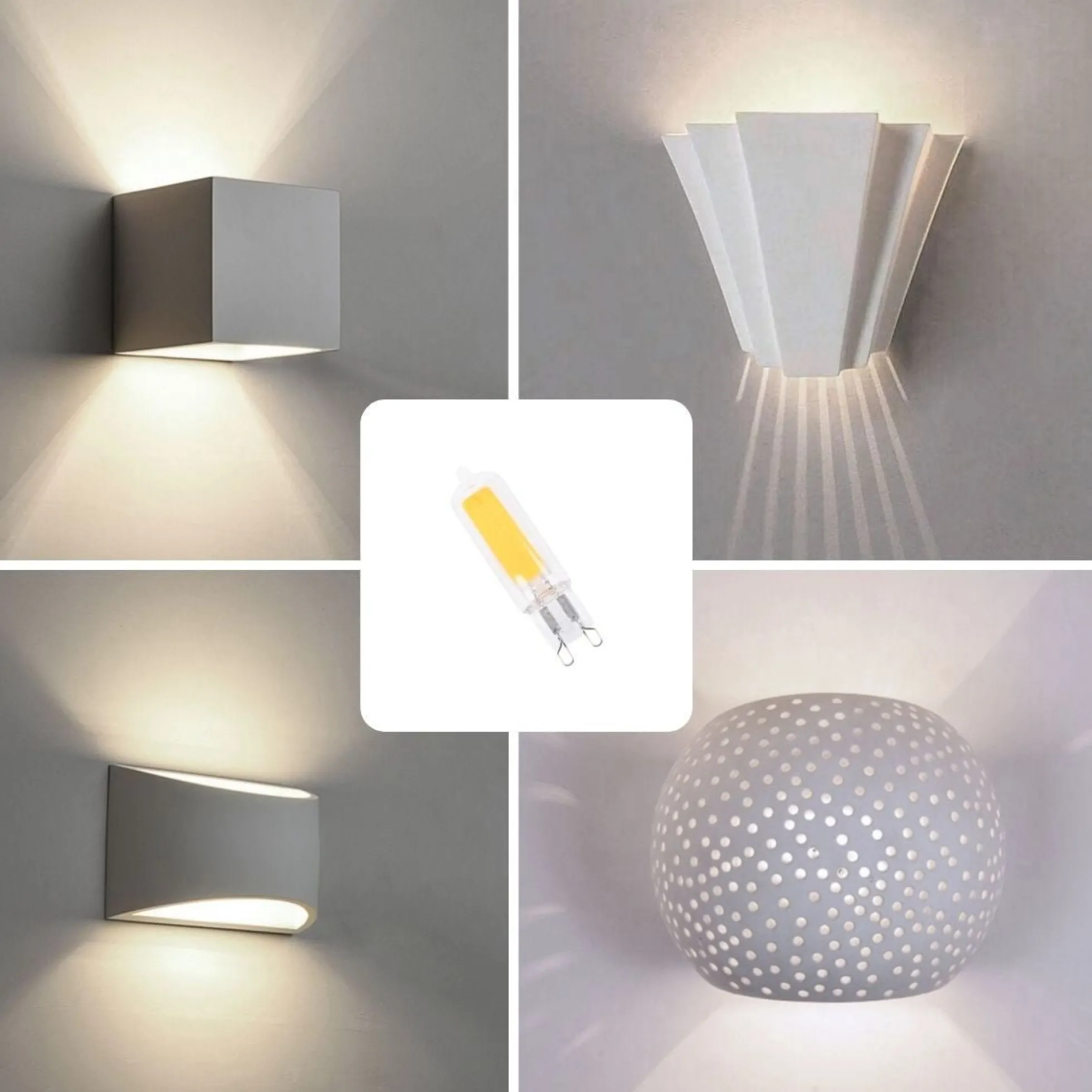 Bombilla LED G9 220-240V AC - COB - 360º - 2W