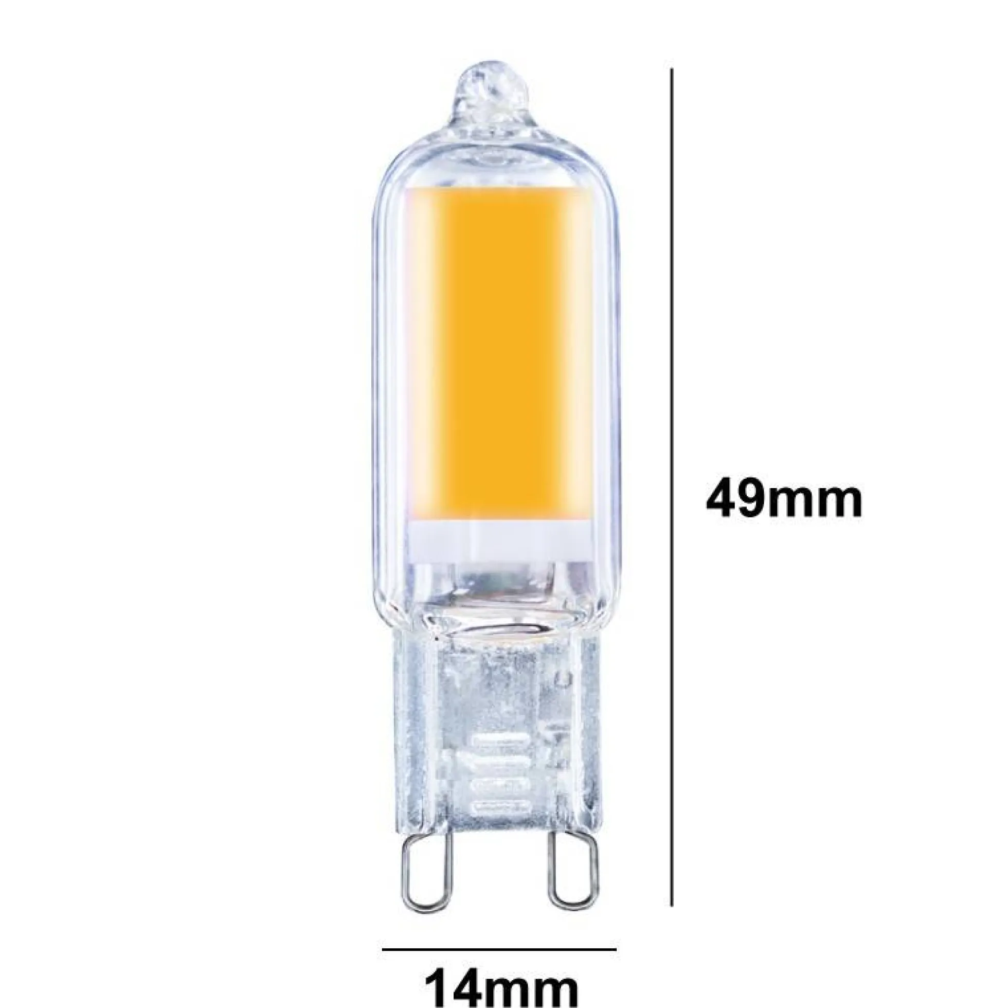 Bombilla LED G9 220-240V AC - COB - 360º - 2W