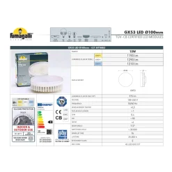 Bombilla LED GX53 CCT 10W - 120º - 975lm