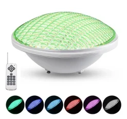 Bombilla LED para piscina PAR56 RGB 12V AC - 24W - Sumergible - Con mando - IP68