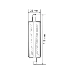 Bombilla LED R7S - 118mm - 2200lm - 15W