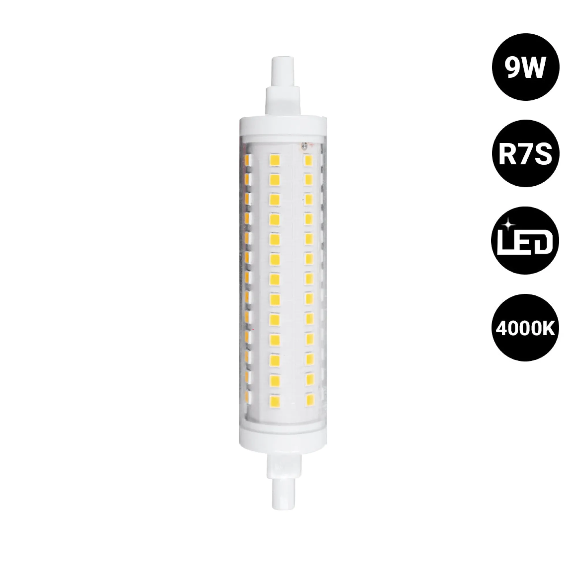 Bombilla LED R7S - 118mm - 1000lm - 9W