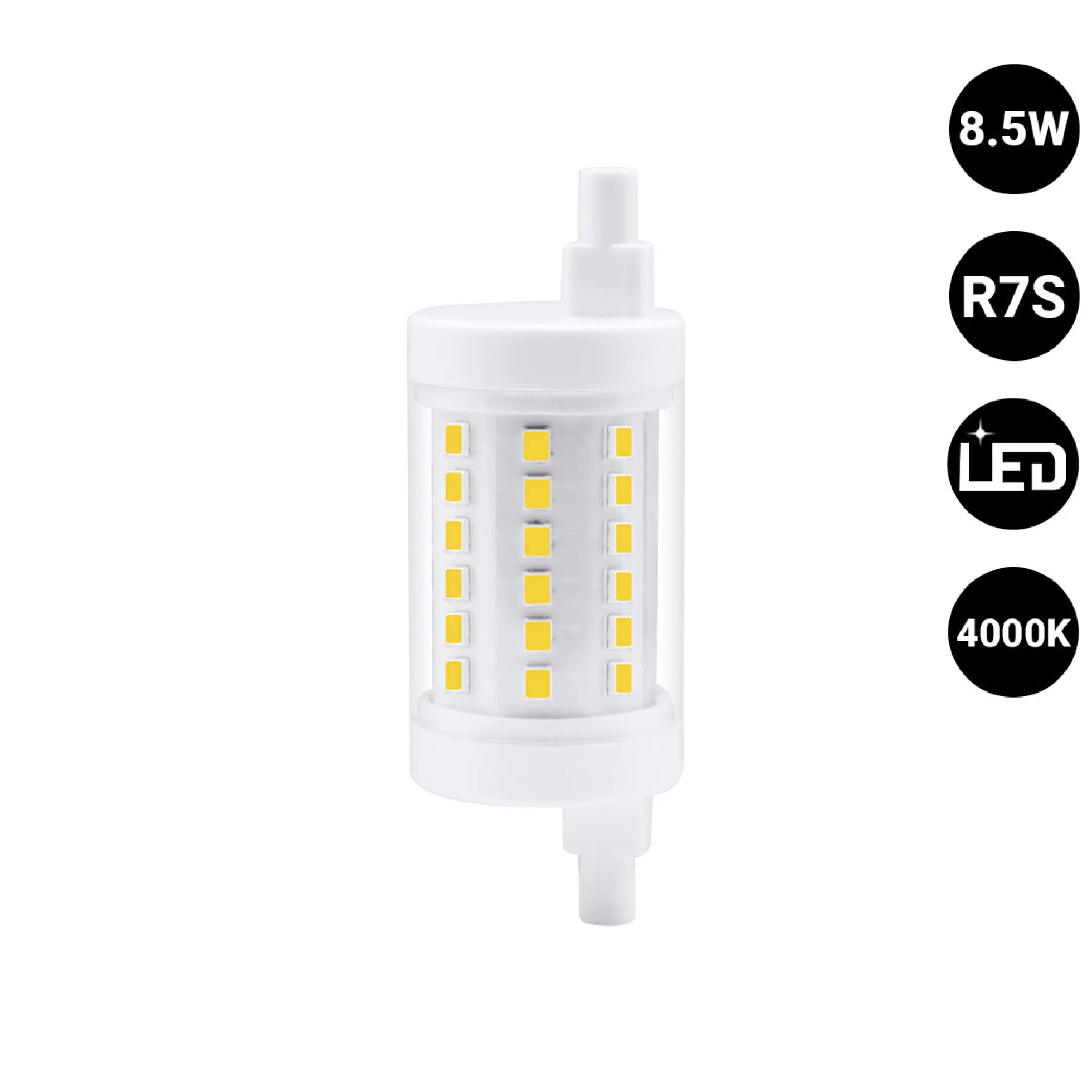 Bombilla LED R7S - 78mm - 1100lm - 8,5W
