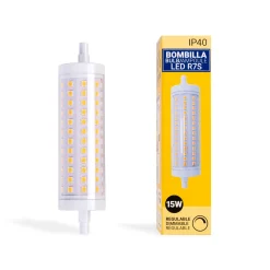 Bombilla LED R7S regulable 118mm - 1700lm - 230V - 15W
