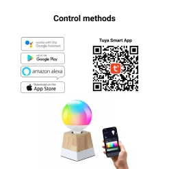 Bombilla LED Smart E27 - 15W - RGB + CCT - WiFi - TUYA App