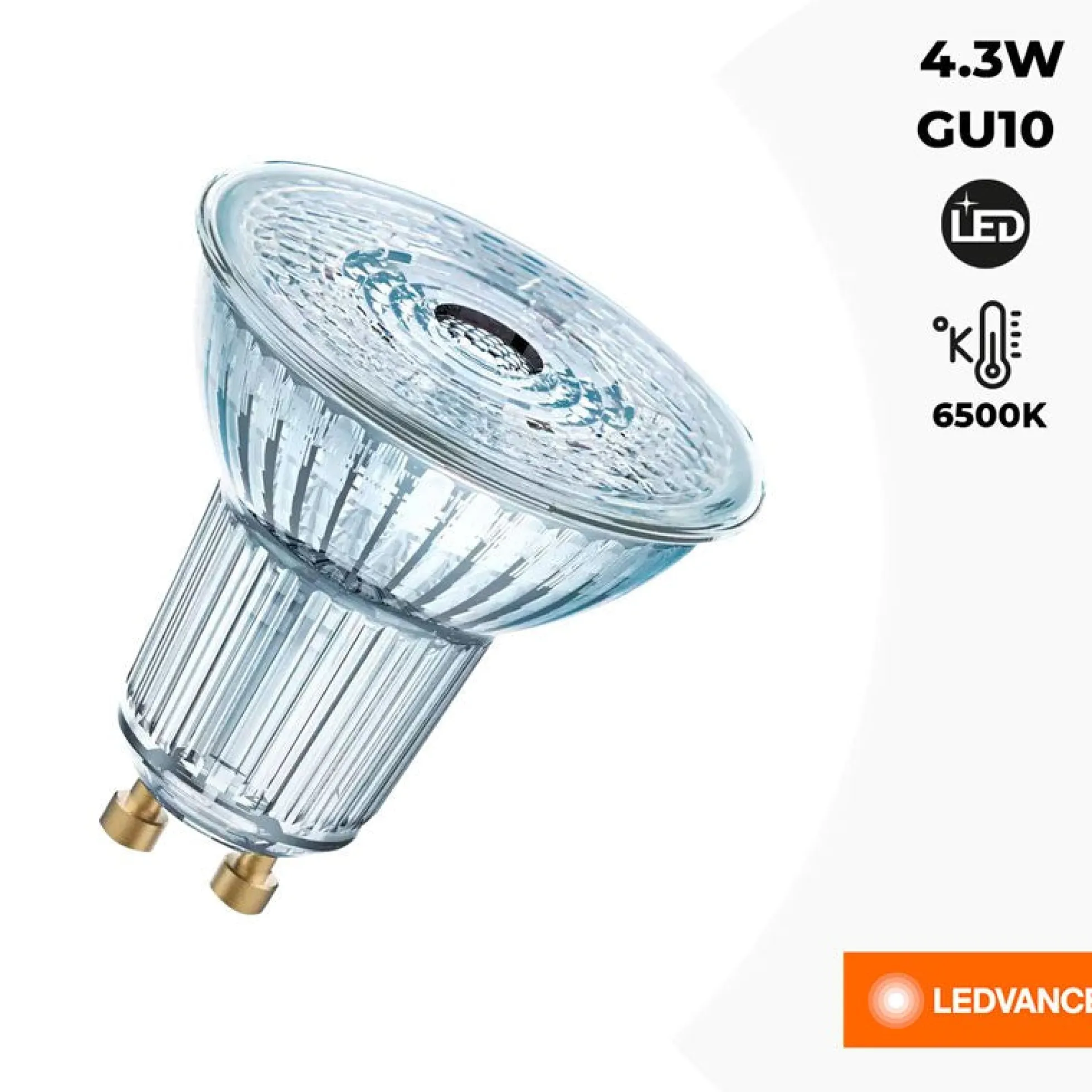 Bombilla LED VALUE PAR16 50 GU10 36º 4,3W 6500K