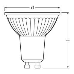Bombilla LED VALUE PAR16 50 GU10 36º 4,3W 6500K