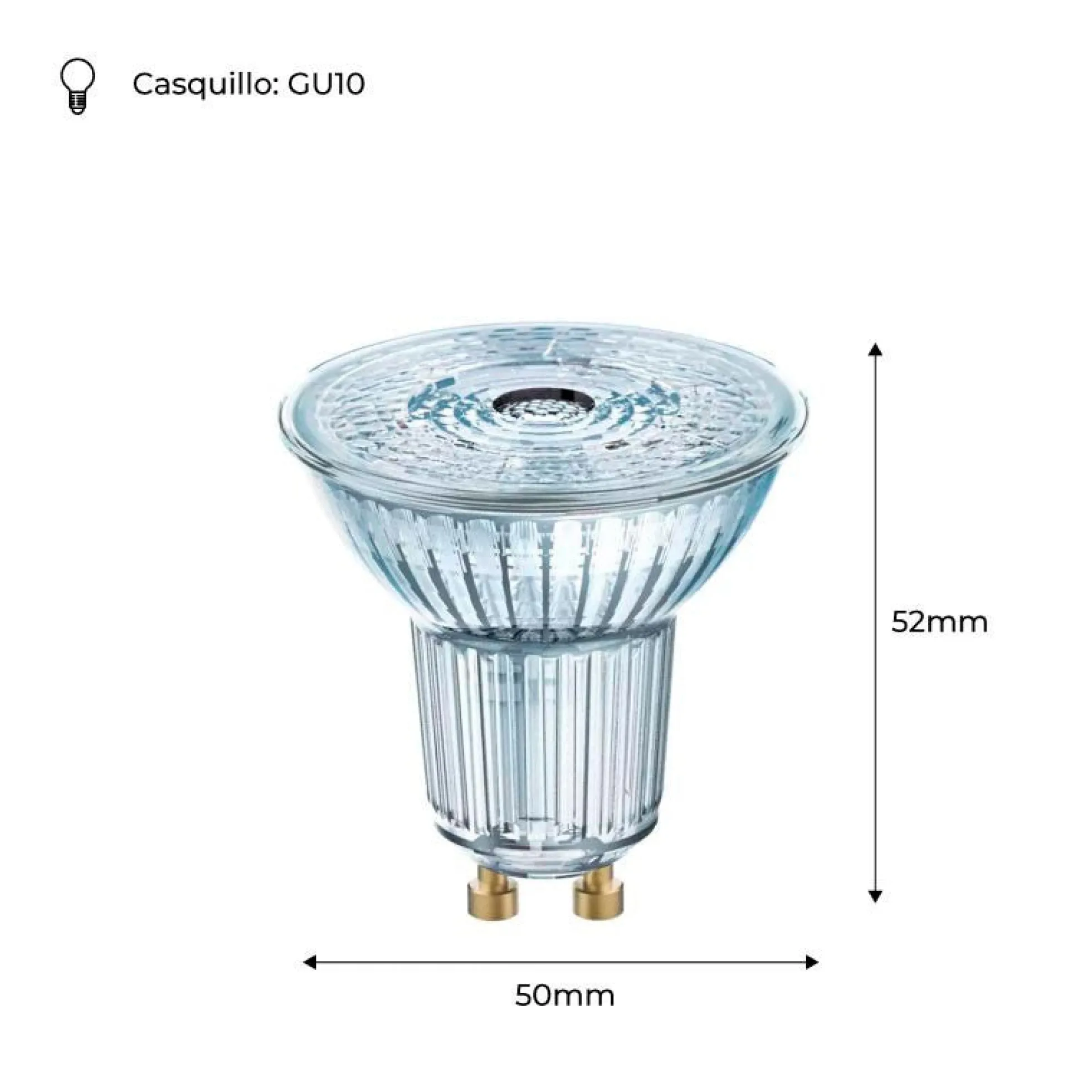 Bombilla LED VALUE PAR16 50 GU10 36º 4,3W 6500K