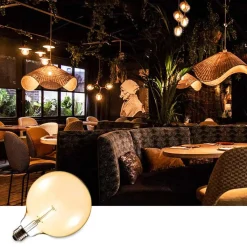 Bombilla LED Vintage Globo de Filamento E27 G125 6W