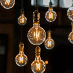 Bombilla LED Vintage Globo Filamento - E27 G125 - 6W - Regulable