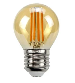 Bombilla Retro Vintage esférica E27 G45 4W de filamento